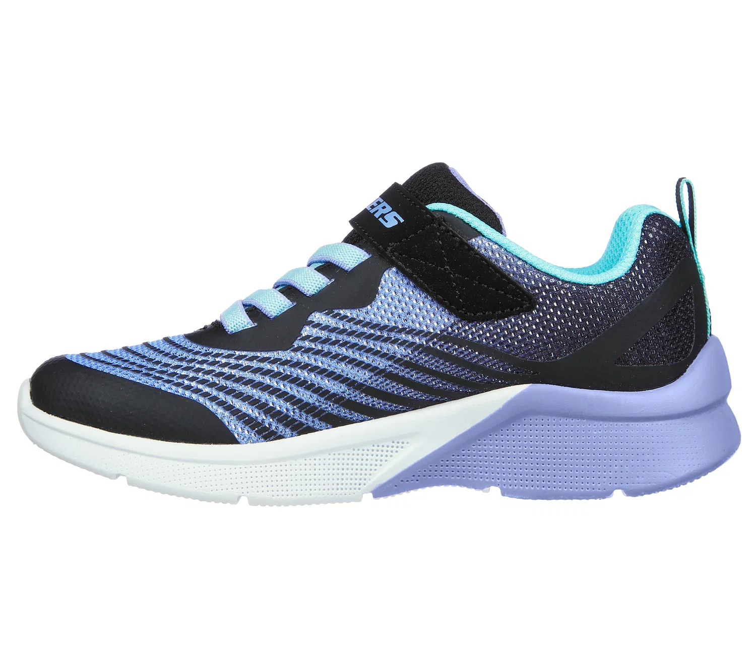 Детские спортивные кроссовки с бунге-шнуровкой Rejoice Racer Skechers, Schwarz — фото 4