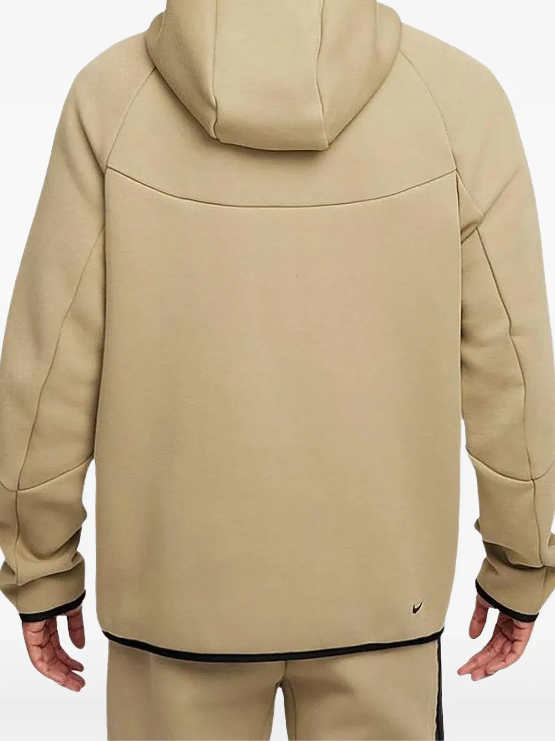 Худи Tech Windrunner Neutral Olive/Black Nike, нейтральные цвета — фото 2