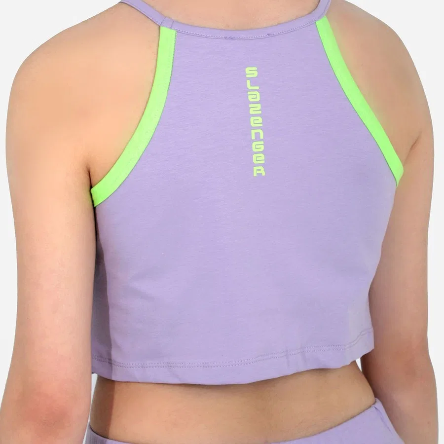 Комплект из футболки и шорт с принтом Slazenger DERORIT, Сиреневый — фото 4