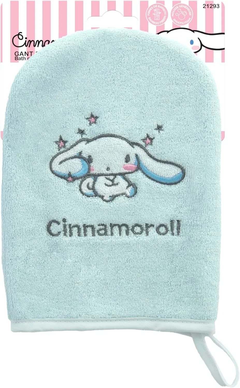 Ватная перчатка для умывания Cinnamoroll, Beauty in the air, 1 шт, 22x14 см, Синий