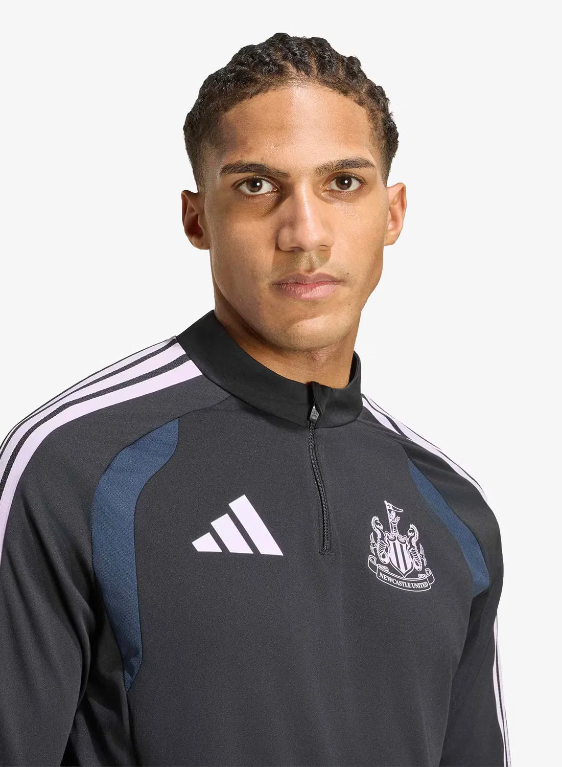 Куртка на молнии с логотипом Newcastle United Adidas, черный — фото 4