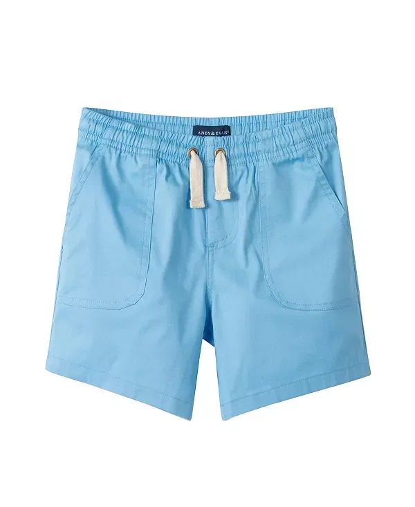 Детские шорты для мальчиков из стрейч-саржи Andy & Evan, Blue Twill