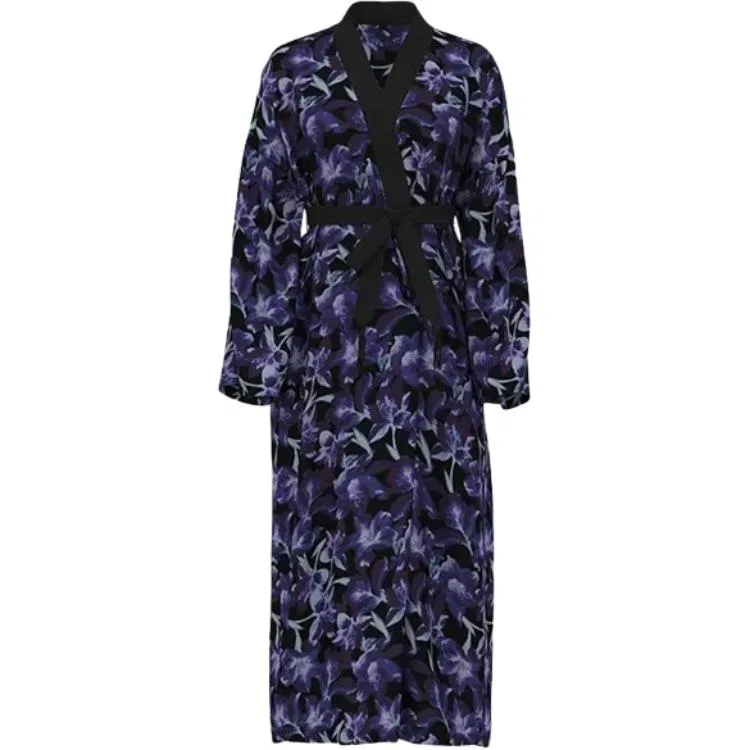 Женский халат Victoria's Secret, 7C9E Black With Floral Print