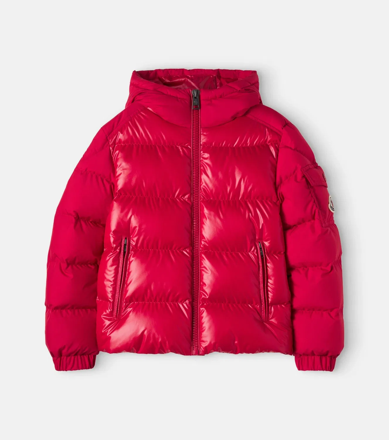 Пуховик с капюшоном Hyoseris Moncler Enfant, красный