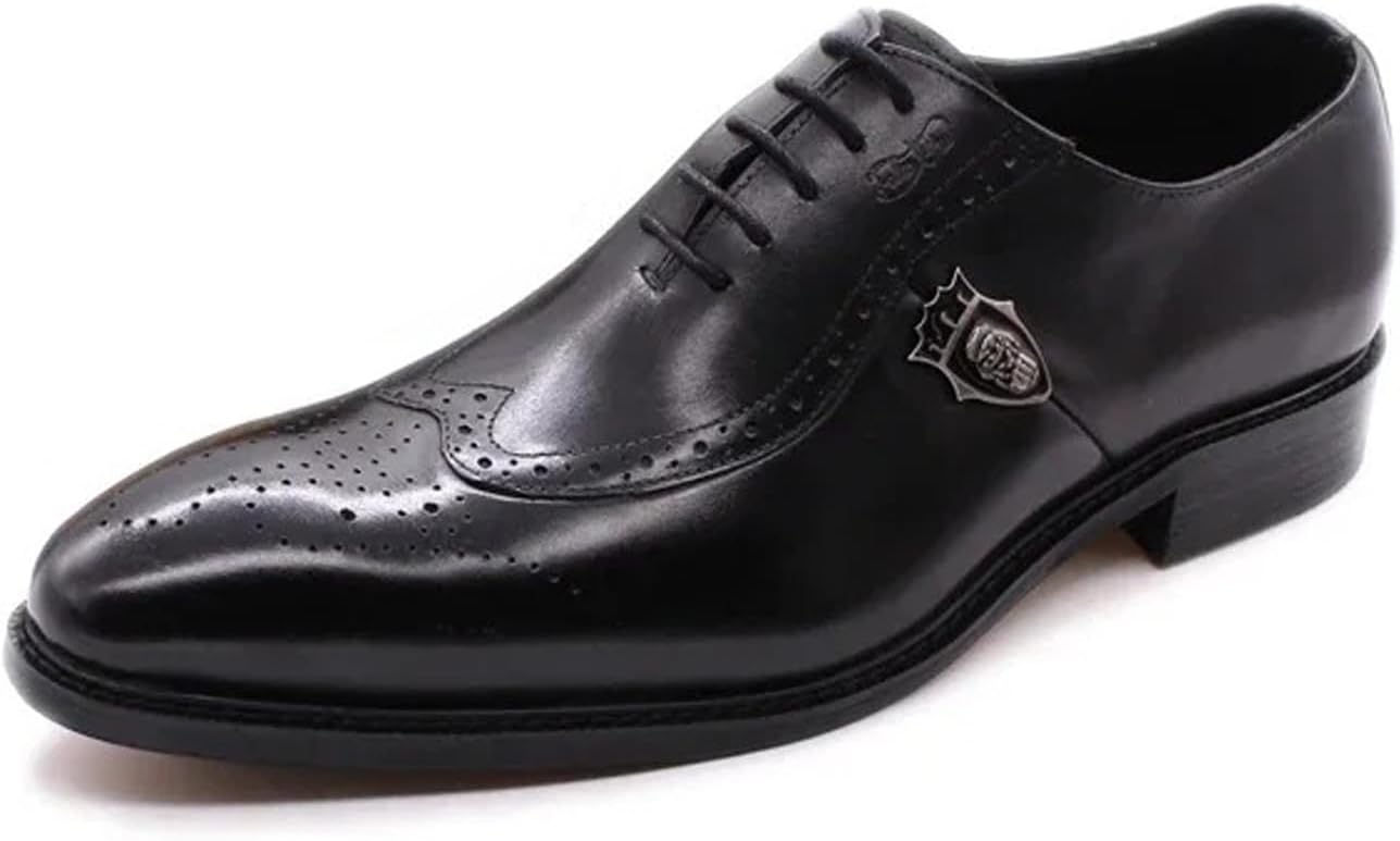 

Мужские туфли с крыльями Santimon из натуральной кожи - ручной работы, шнуровка, классические модельные туфли для торжественных вечеров, свадьбы и делового повседневного стиля, черный