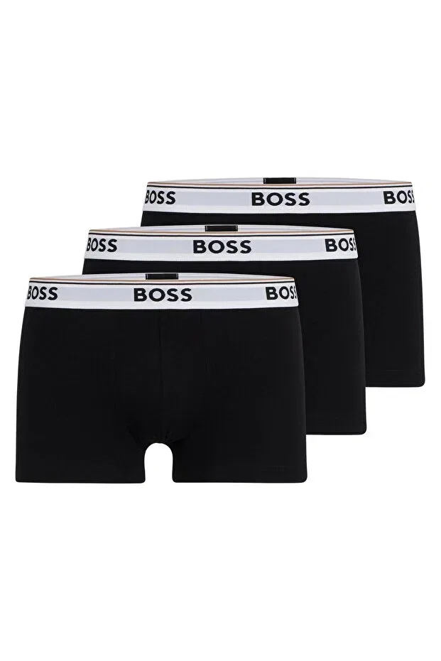Мужские боксеры хлопковые 3-pack Boss, Black