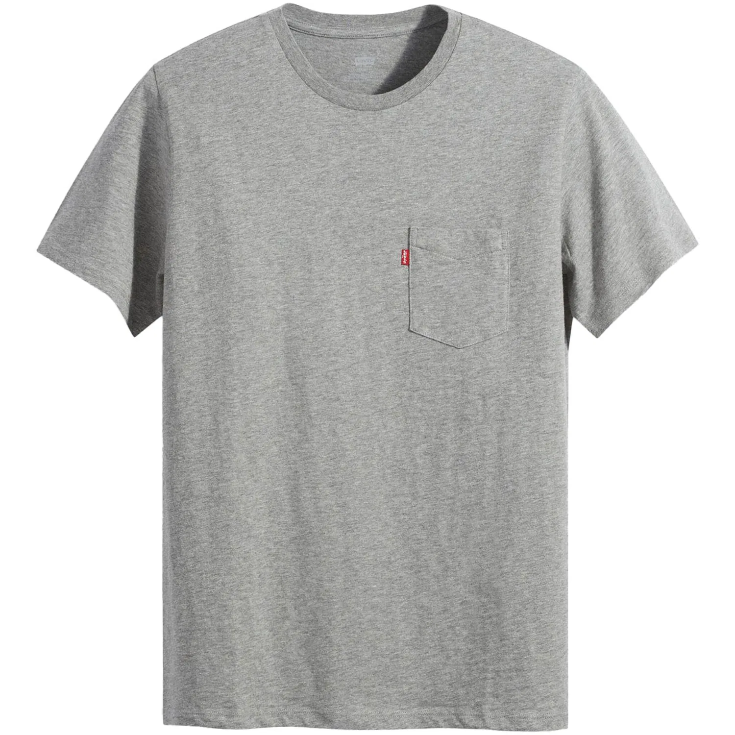 Мужская футболка с нагрудным карманом Levi's, Mid Tone Grey Heather — фото 3