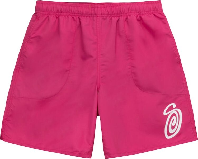 

Шорты Stussy Curly S Water Short 'Fucshia', розовый