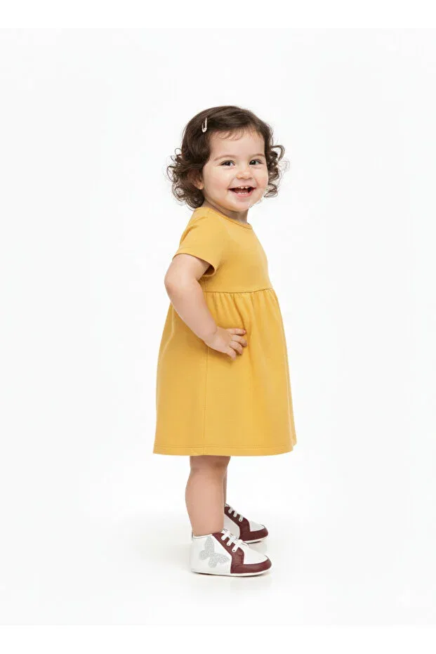 Детские туфли для девочек с принтом First Step Shoes Butterfly Sema Baby, Burgundy — фото 2