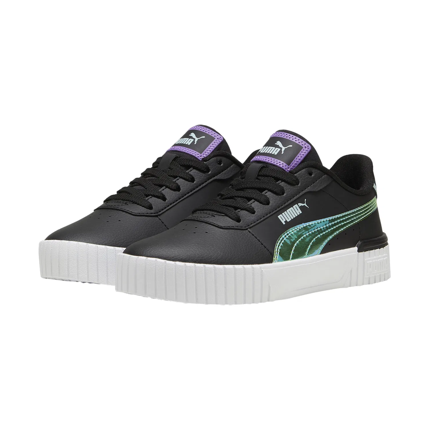 Детские кроссовки из искусственной кожи Puma Carina 2.0 Deep Dive Jr, Schwarz — фото 3