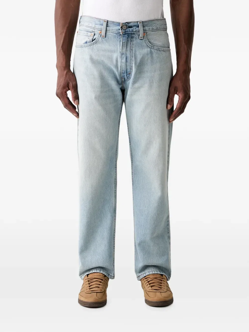 Джинсы Levi's 555 с нашивкой-логотипом, синий