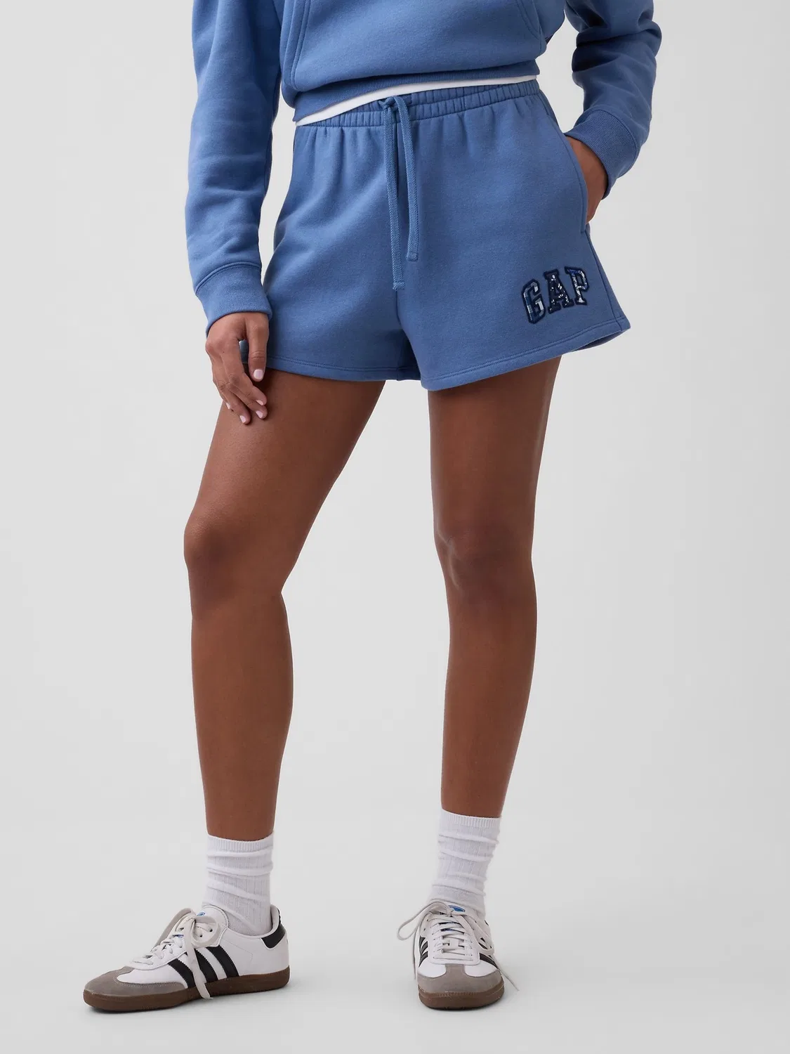 Шорты повседневные с логотипом Gap, синие