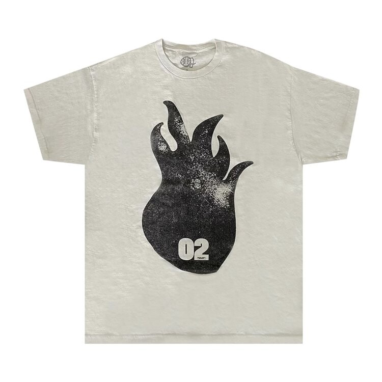 

Футболка Cactus Jack by Travis Scott O2 Live Flame Head Tee 'Off White', белый