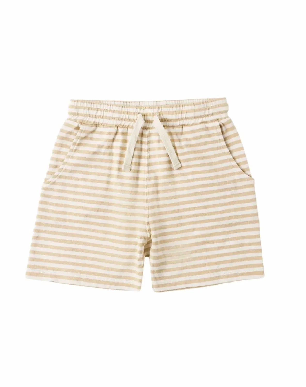 Детские шорты для мальчиков на кулиске Sam Shorts Rylee + Cru, Butterscotch Stripe — фото 2