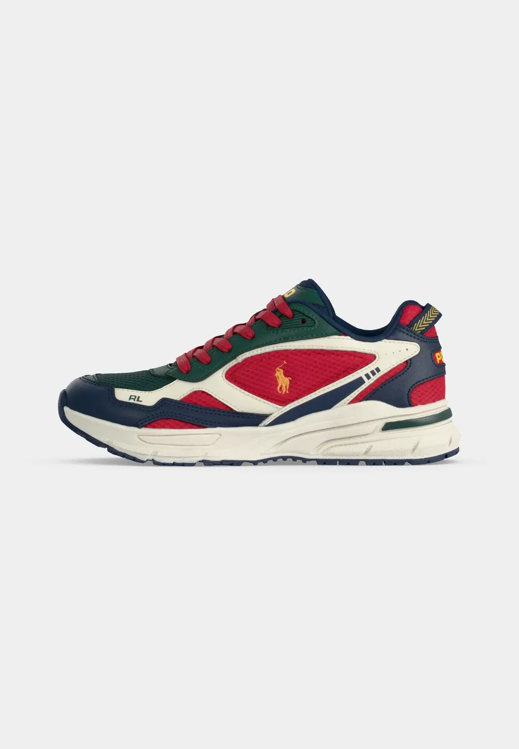Кроссовки Trackster 275 Polo Ralph Lauren, Post Red/Multi-Coloured/Yellow — фото 2
