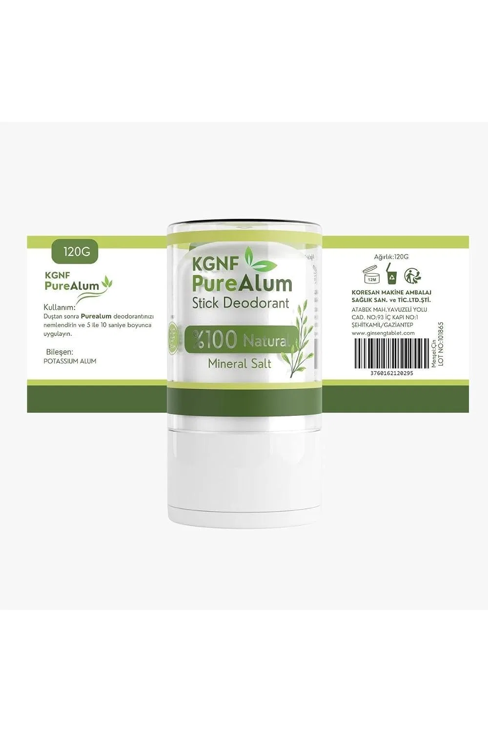Дезодорант-стик алюмокалиевые квасцы MKL Green Nature, 80 г — фото 2