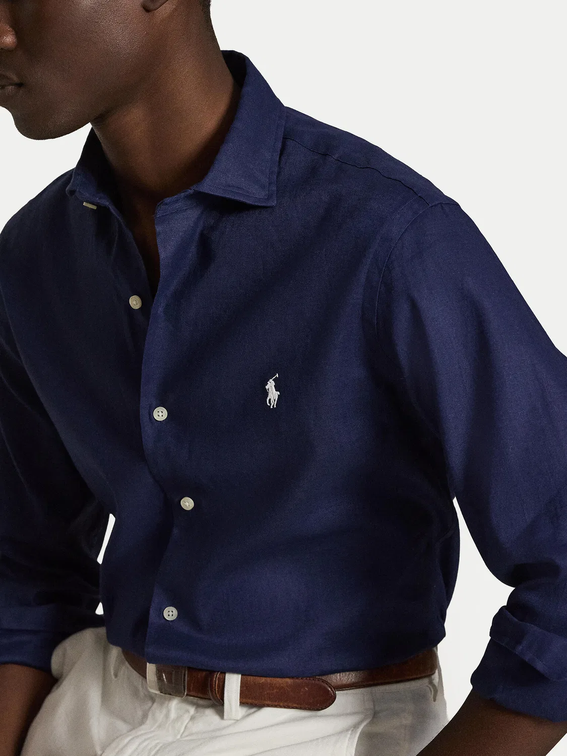 Мужская рубашка стандартного кроя Polo Ralph Lauren, темно-синий — фото 4
