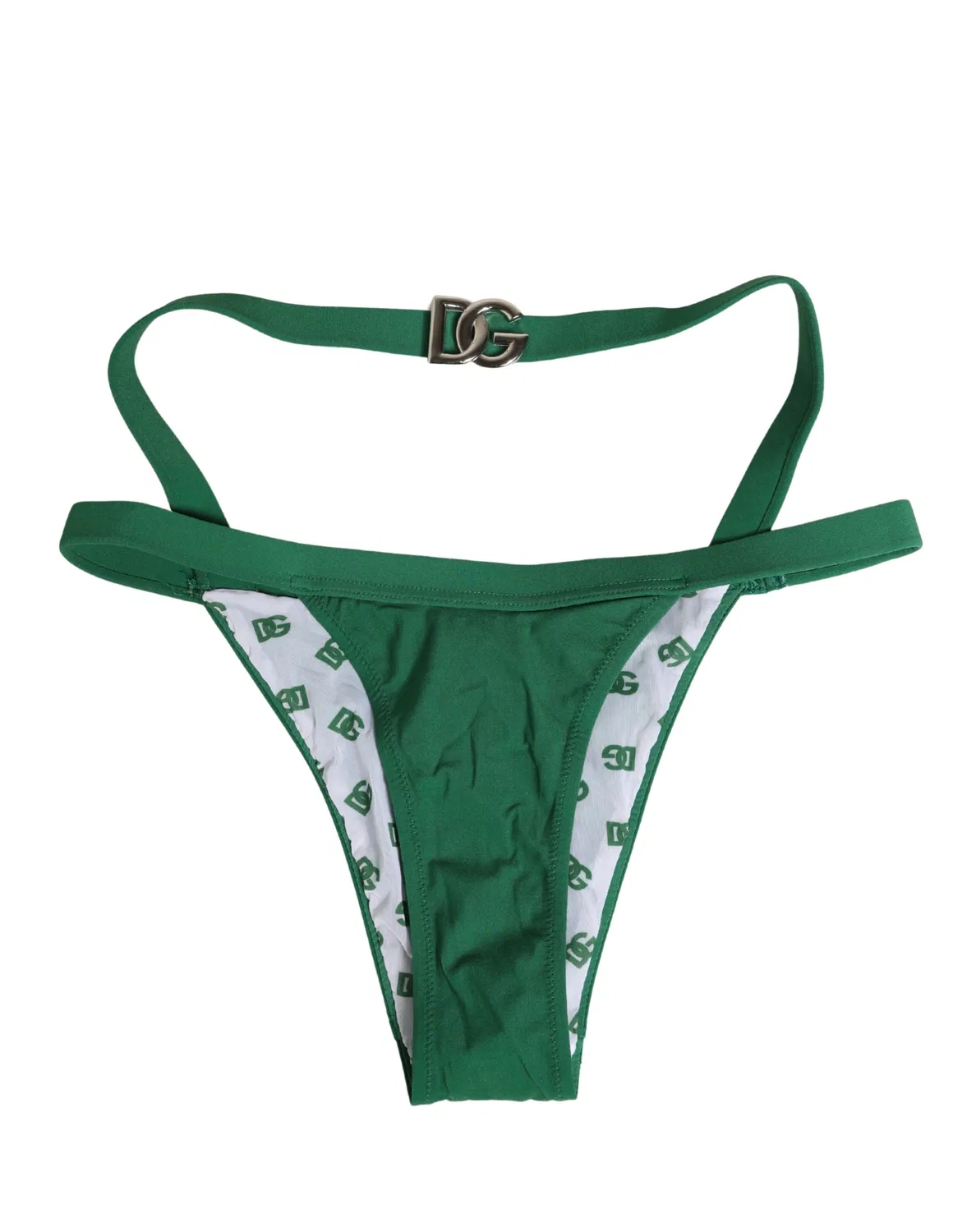 Женские трусы-слипы с логотипом Brief Panty Dolce & Gabbana, Green — фото 2