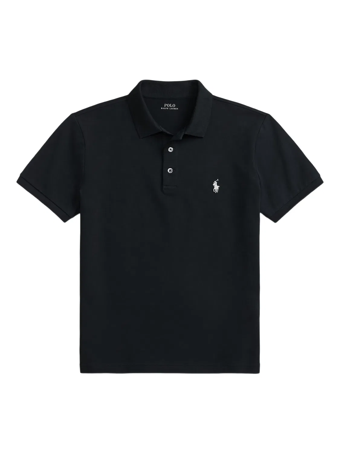 Поло из пике, черное Polo Ralph Lauren, черный