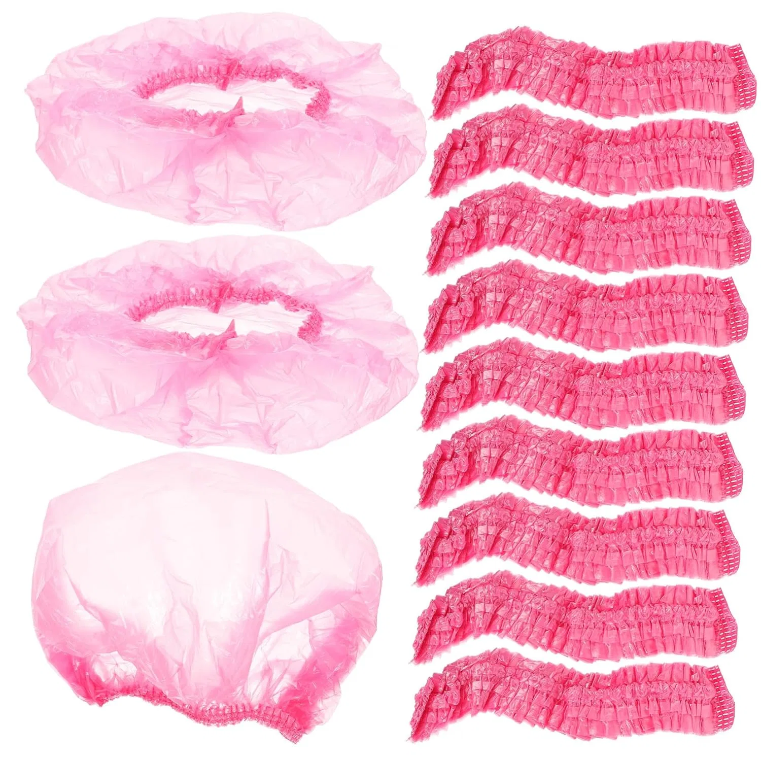 Шапочка для душаs, Pack of 500, Plastic, WOONEKY, 44x44 cm