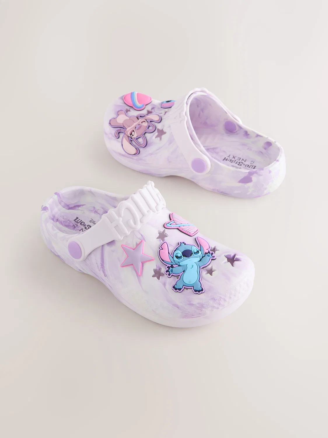 Клоги Lilo & Stitch Next, сиреневый мрамор