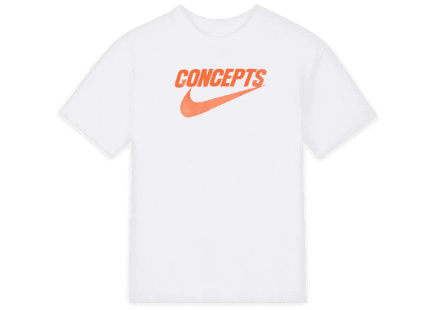 Мужская футболка с принтом Nike SB x Concepts T-Shirt, White Orange
