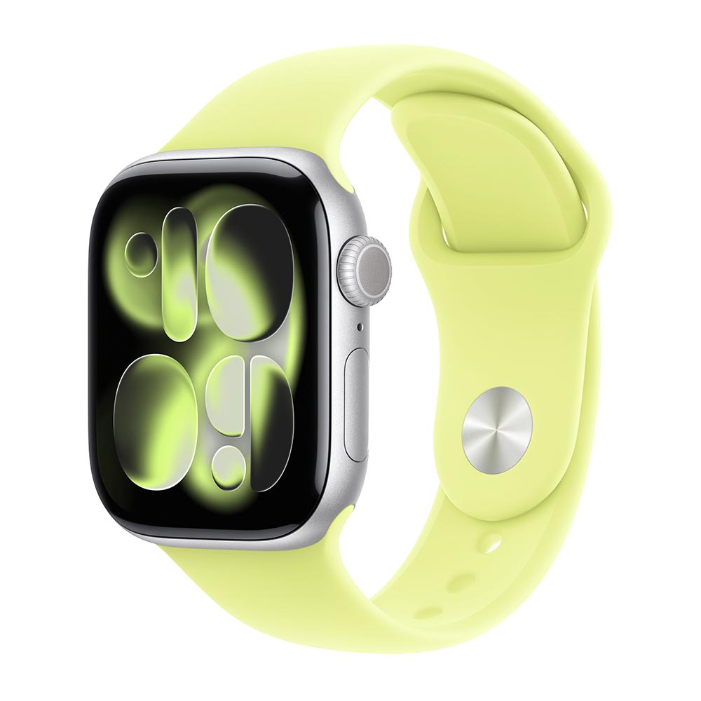 

Умные часы Apple Watch Series 11 (GPS), 46 мм, Silver Aluminum Case/Neon Yellow Sport Band - M/L, Серебристый, Умные часы Apple Watch Series 11 (GPS), 46 мм, Silver Aluminum Case/Neon Yellow Sport Band - M/L
