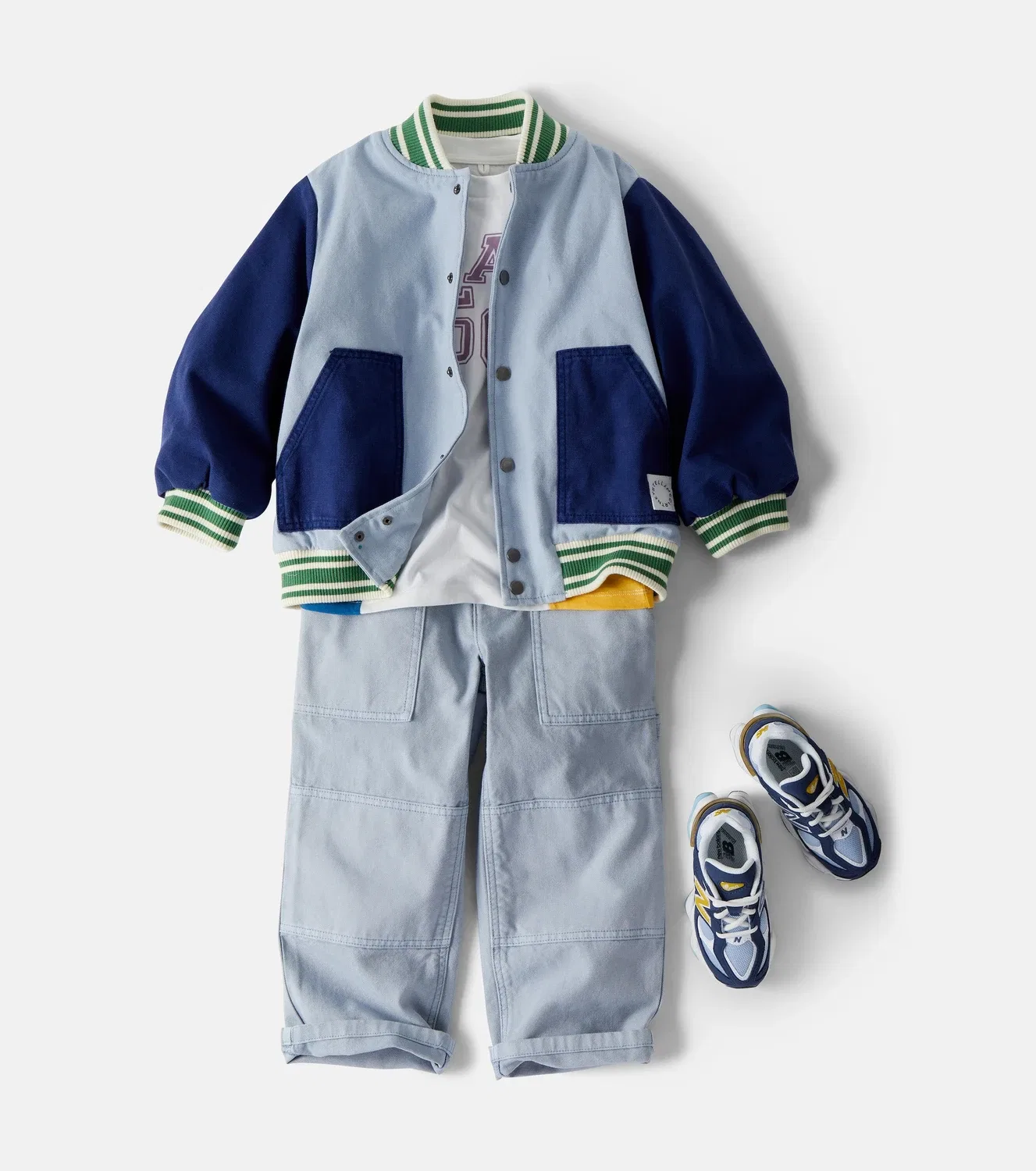 Куртка-бомбер из хлопкового канваса, Stella Mccartney Kids, мультиколор — фото 2