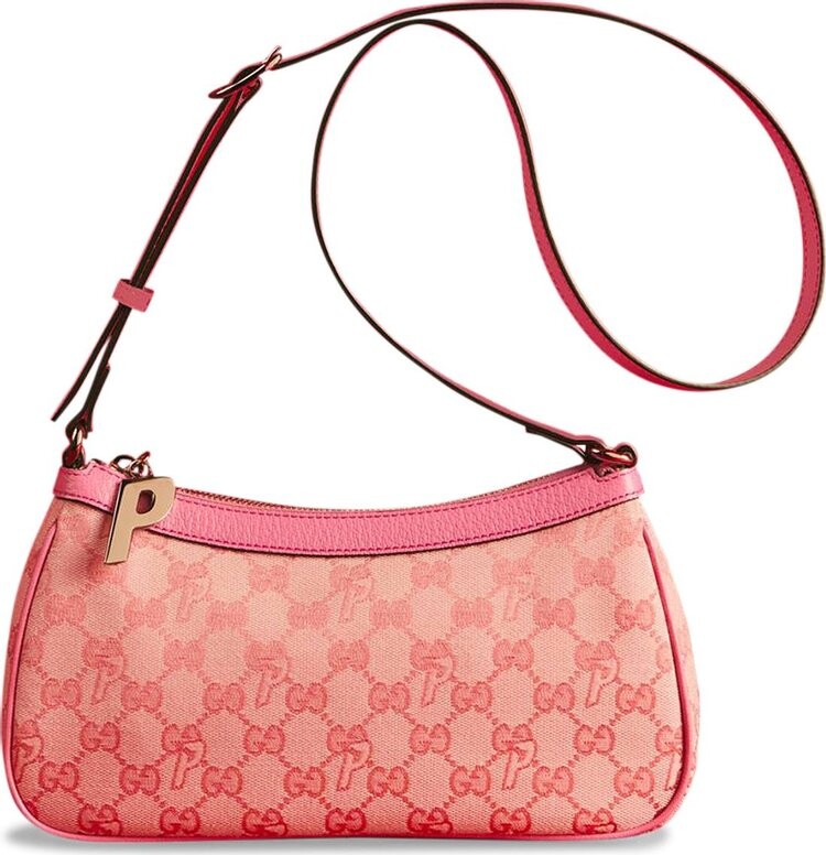 

Сумка Gucci x Palace GG-P Canvas Half-Moon Mini Bag Pale Pink, Розовый, Сумка Gucci x Palace GG-P Canvas Half-Moon Mini Bag Pale Pink