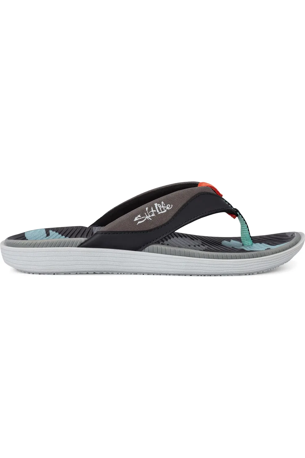 Детские сандалии шлепанцы с арочной поддержкой The Dune Flip Flop Salt Life, черный — фото 3