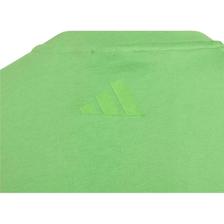 Детская футболка с коротким рукавом K MC MT TEE adidas, Зеленый — фото 3