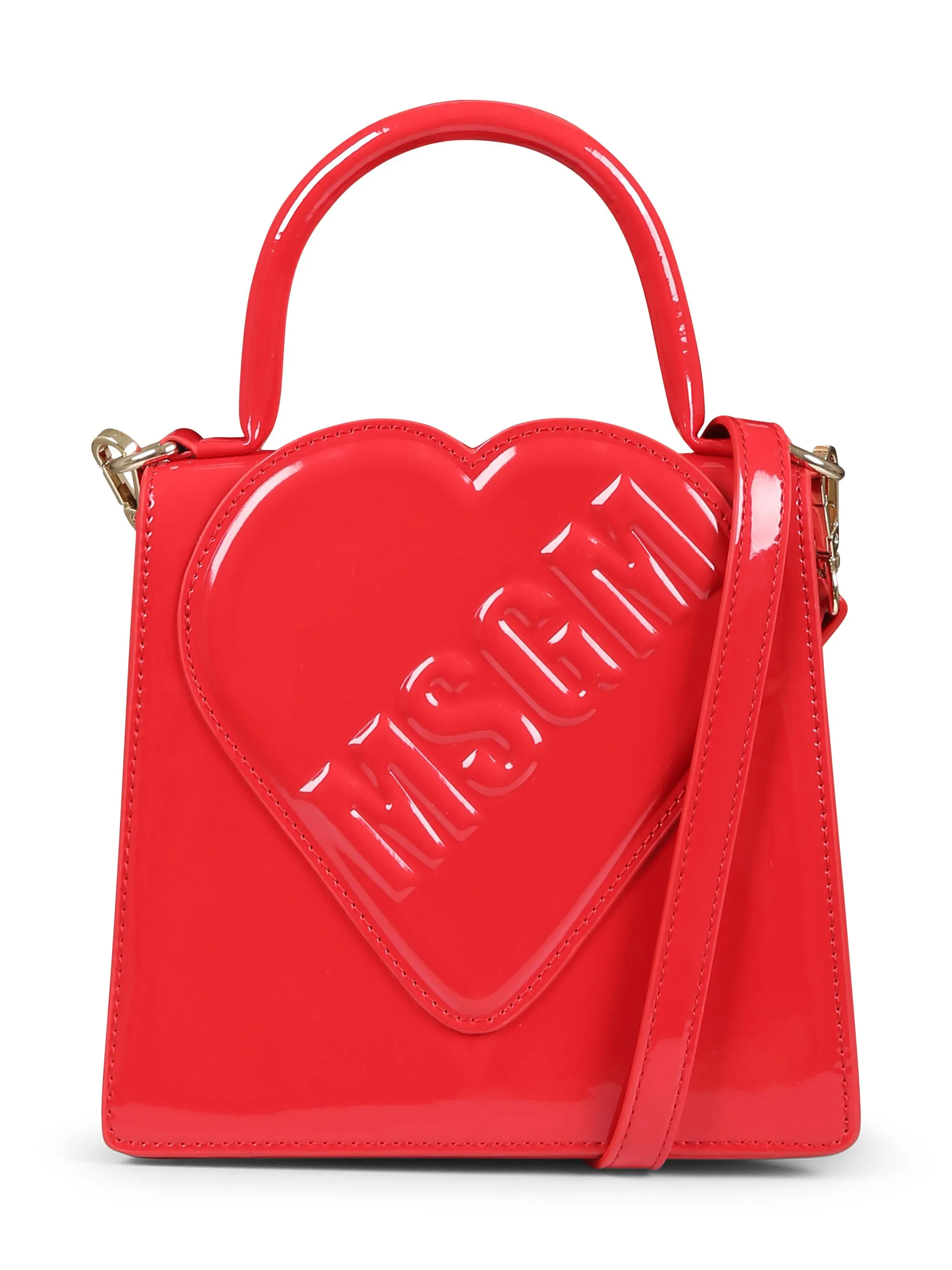 

Сумка на плечо с нашивкой Msgm Kids, красный