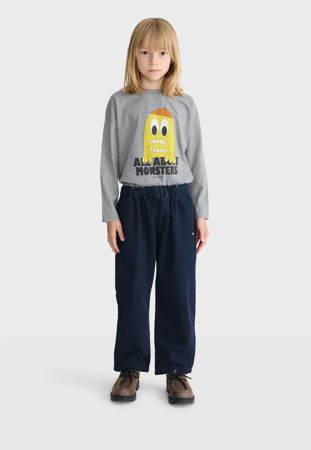Джинсы унисекс - джинсы свободного кроя Bobo Choses, Dark Blue Denim