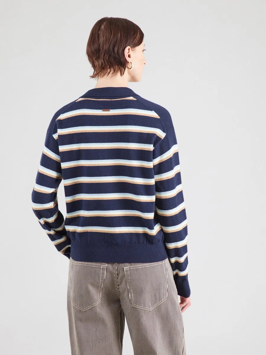 Свитер LEVI'S 'Super Soft LS Polo' темно-синего и светло-голубого цвета — фото 4