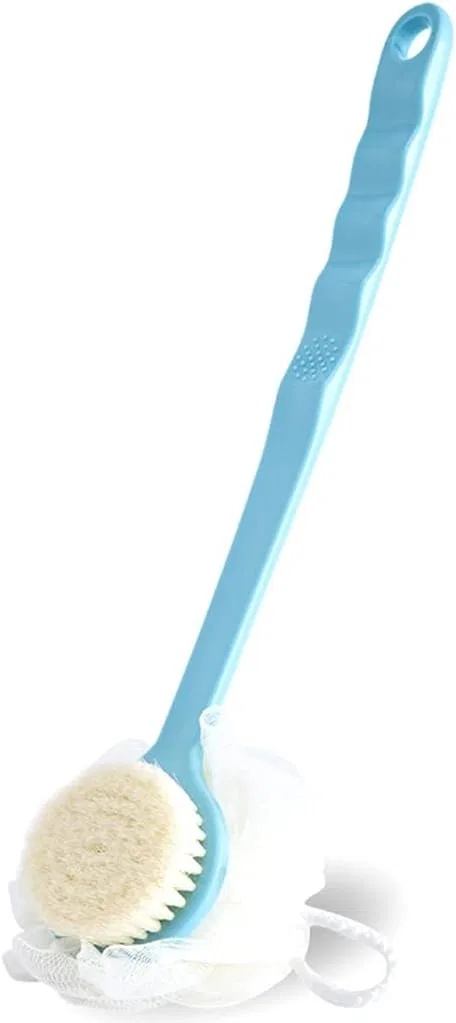 Щетка для тела с длинной ручкой, MXXHFC, 2 шт, 14.6x3.3 дюйма, Blue
