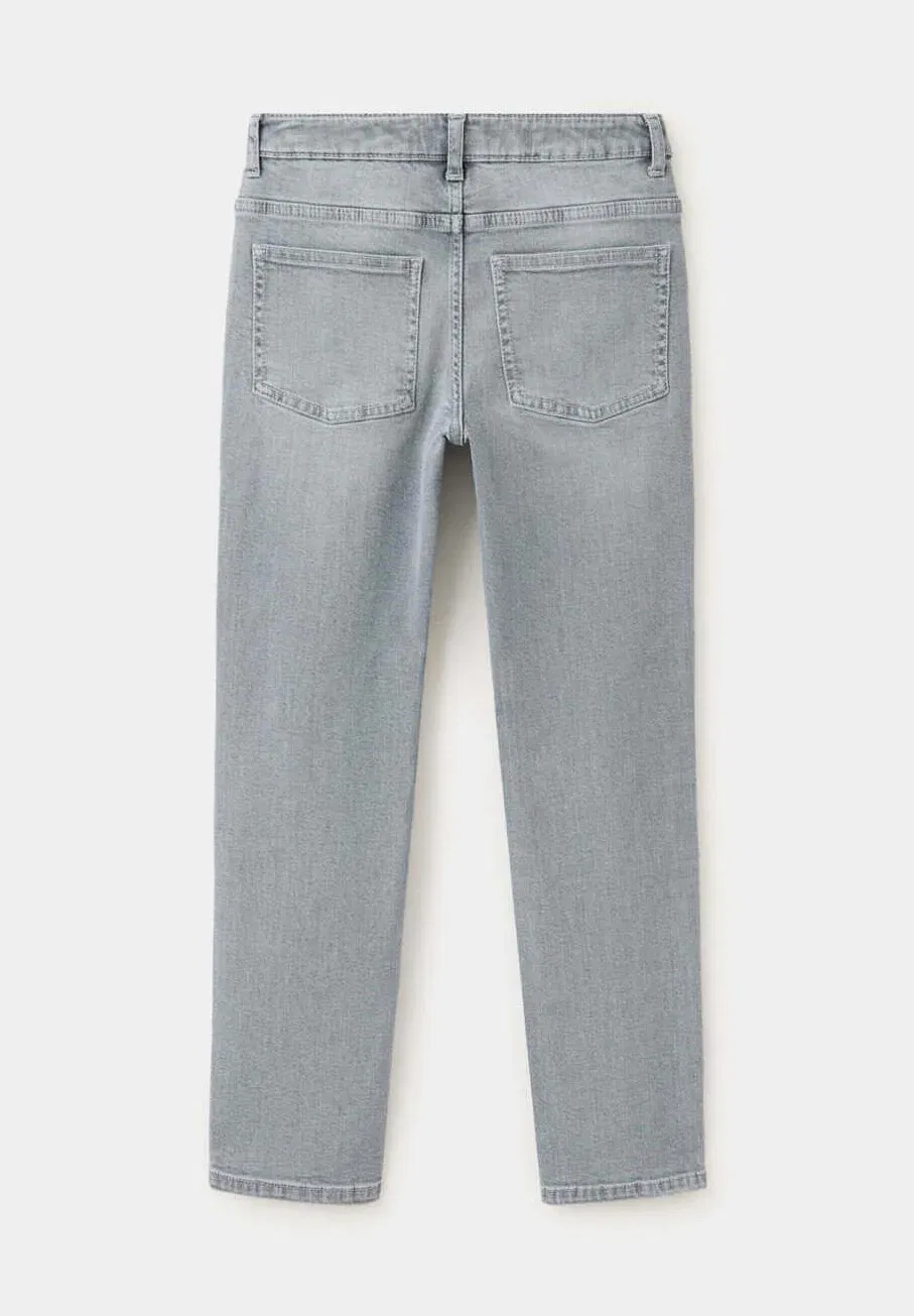 Детские джинсы облегающего кроя Mango Kids, Grey Denim — фото 2
