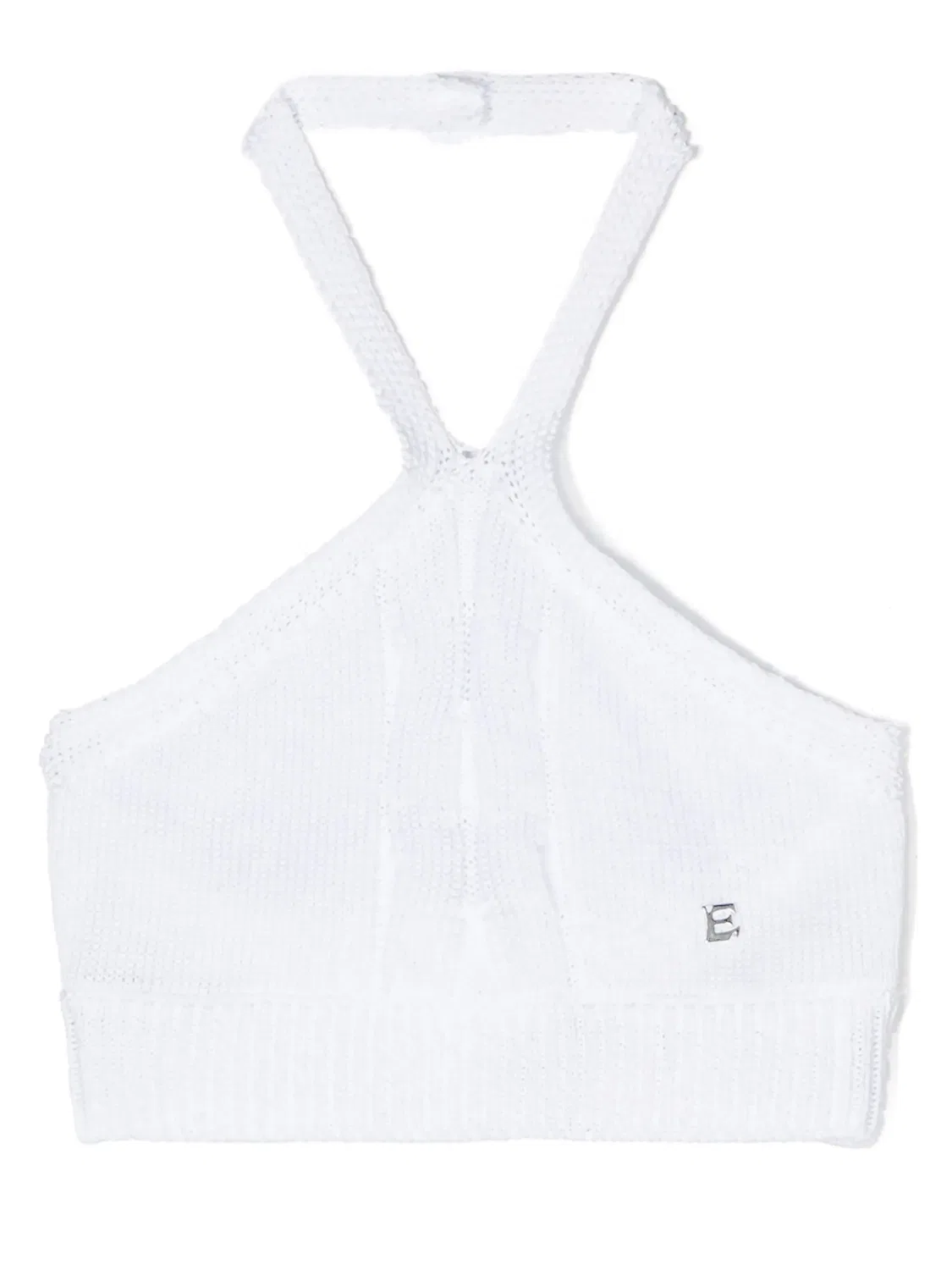 Вязаный топ‑халтер Ermanno Scervino, белый