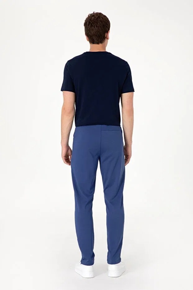 Мужские спортивные штаны скинни-фит U.S. Polo Assn., Light Navy Blue — фото 4