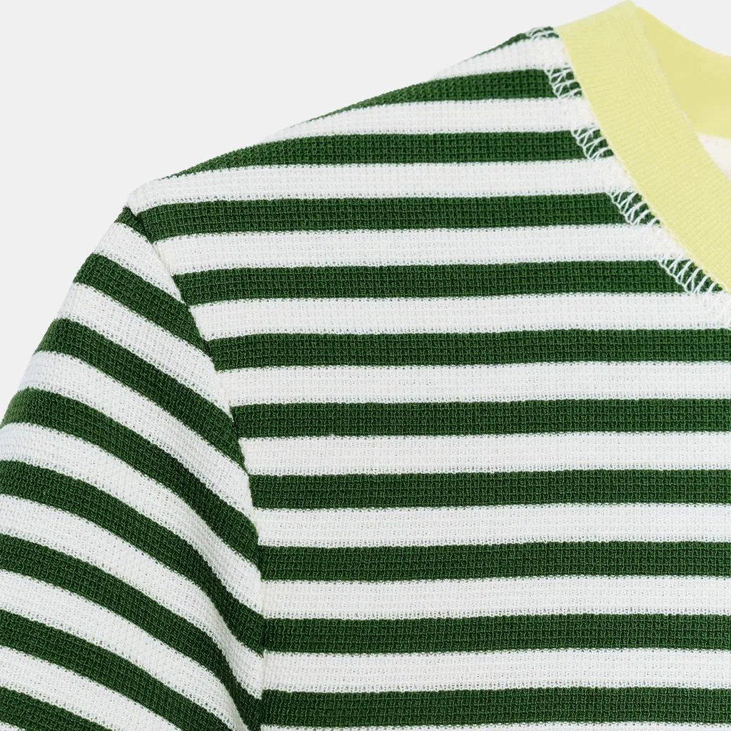 Женская футболка с круглым вырезом Green/Nude ZARA, Green/Nude — фото 4