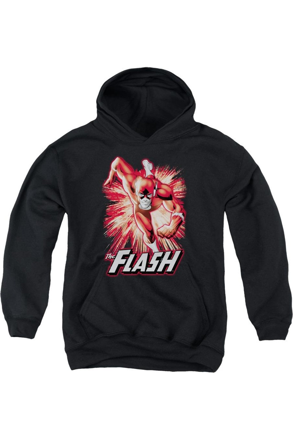 

Детская толстовка с капюшоном Justice League of America Flash в красно-сером цвете Gildan