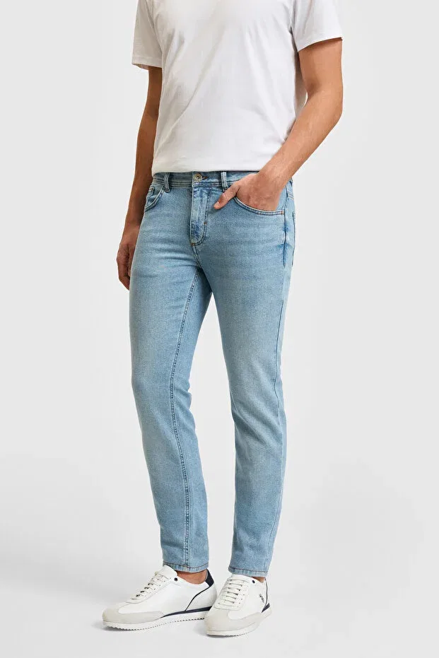 Мужские джинсы slim fit U.S. Polo Assn., Light Blue — фото 2