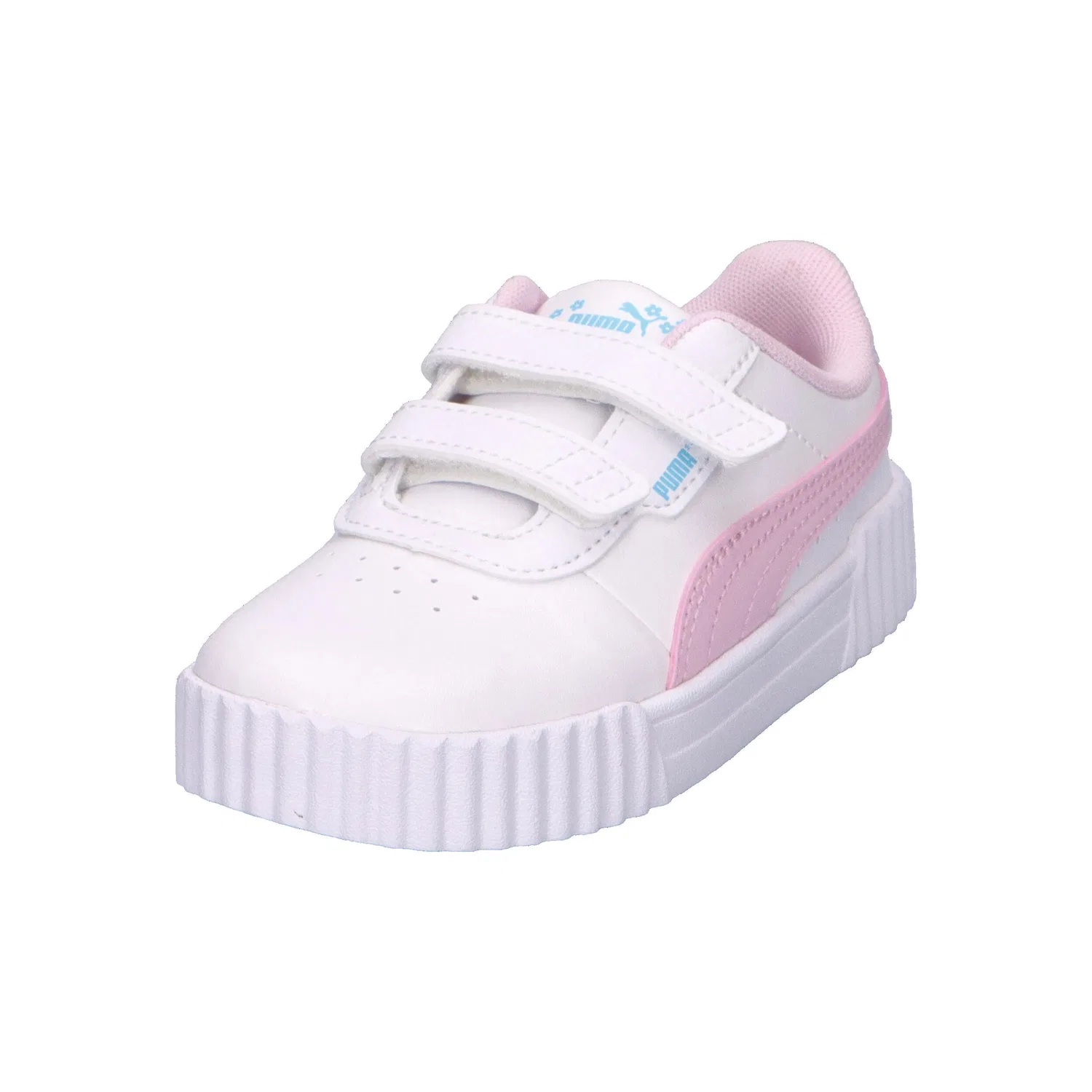Детские кроссовки для девочек с дизайном Carina 3.0 Jelly Heaven Puma, Цвет Weiss Rosa Weiss — фото 4