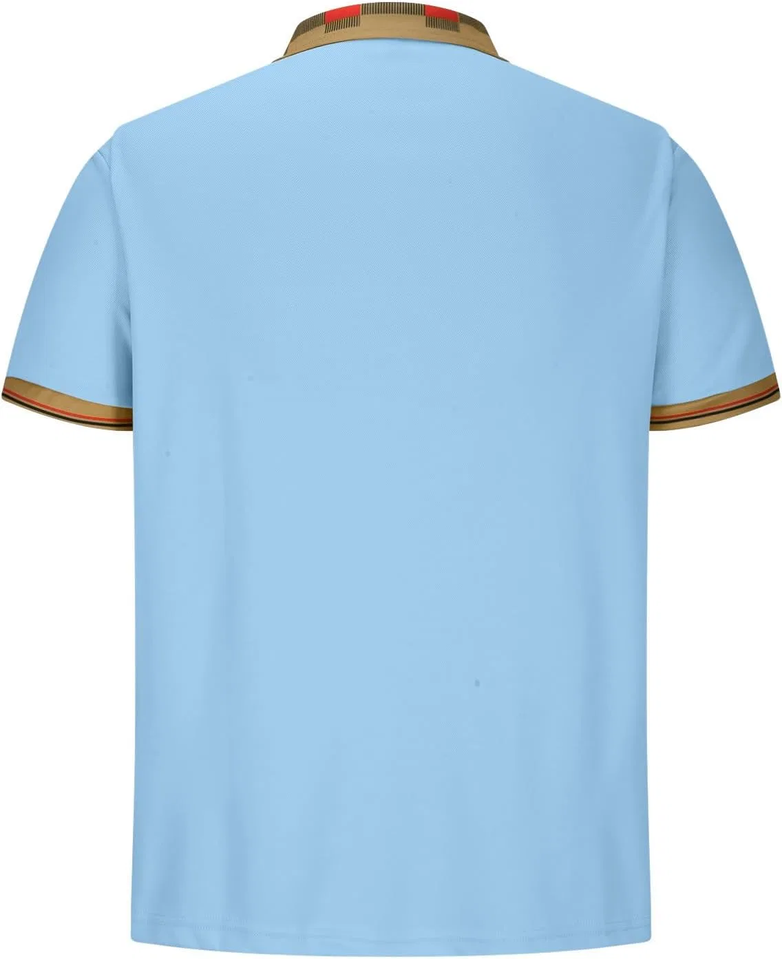 Мужская футболка с цветовым блоком и воротником-поло Golf, Sky Blue — фото 4