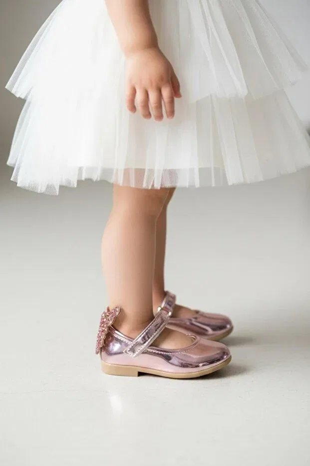 Детские балетки для девочек лакированные Patik Bebe, Pink — фото 3