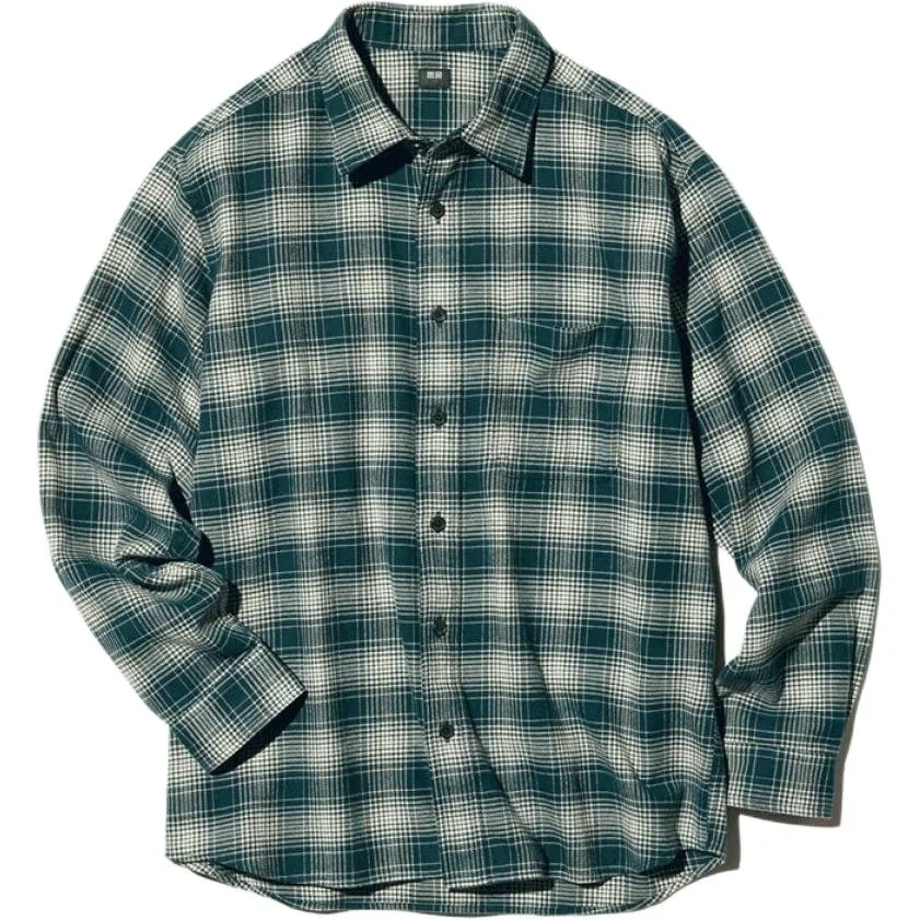 Женская рубашка с лацканами Turquoise UNIQLO