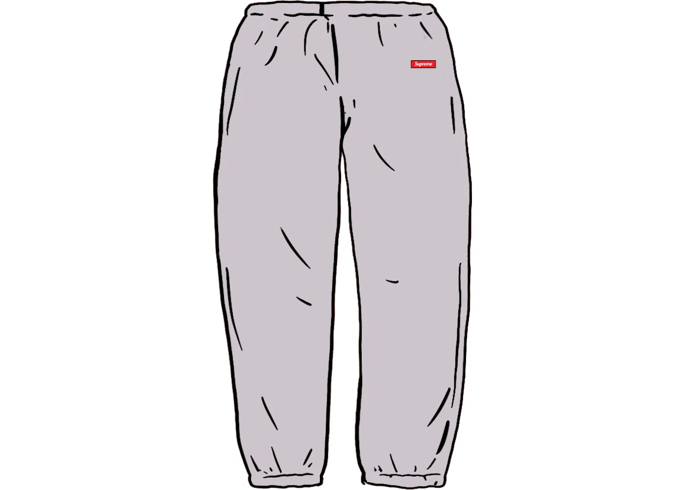 Мужские спортивные штаны с принтом Sweatpant Supreme, Grey