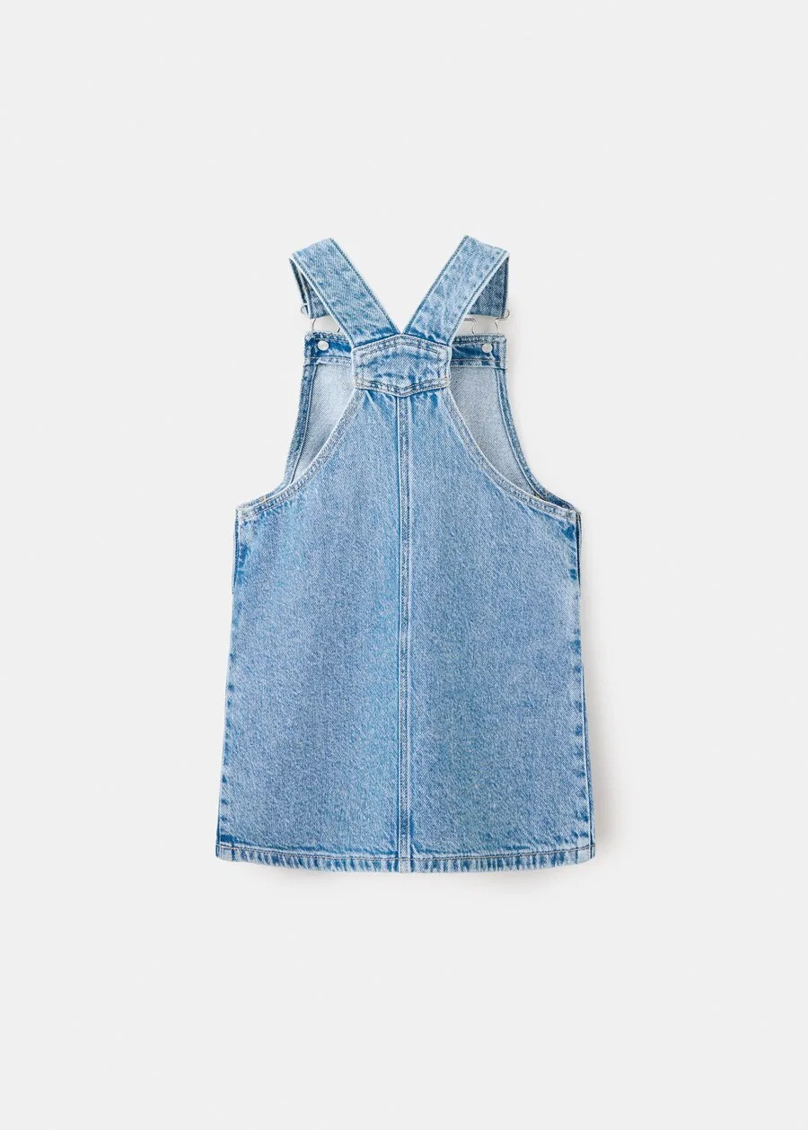 Юбка "RUFFI" из синего денима MANGO KIDS — фото 2