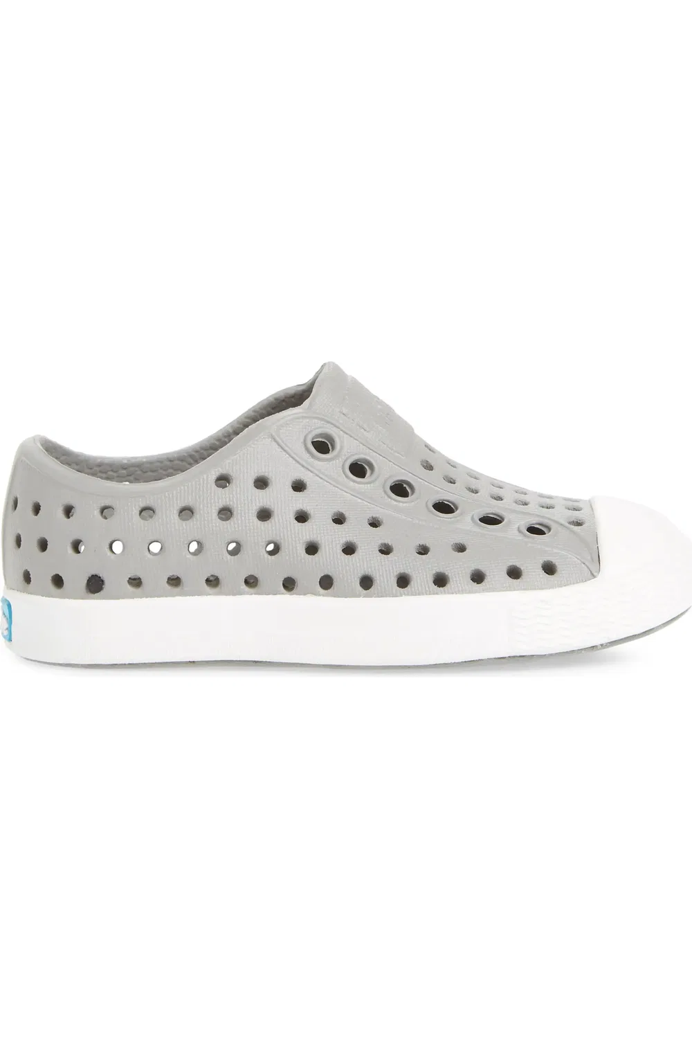 Кроссовки детские водостойкие slip-on Jefferson Native Shoes, Pigeon Grey/Shell White — фото 3