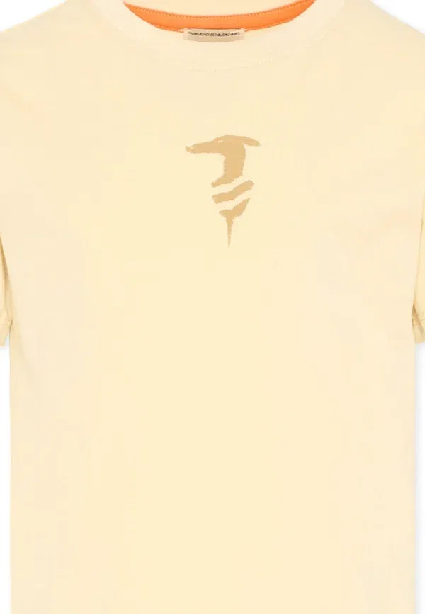 Футболка с принтом Trussardi Junior для девочек, beige Tru Trussardi Junior, бежевый — фото 3