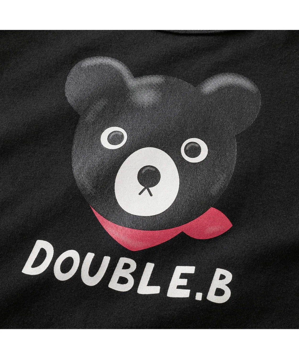 Детская футболка с длинным рукавомс принтом Black Bear DOUBLE_B, Черный — фото 3
